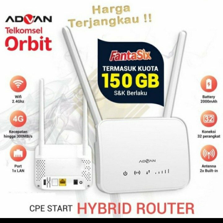 Advan Hybrid Modem Router 4G CPE START ORBIT TELKOMSEL